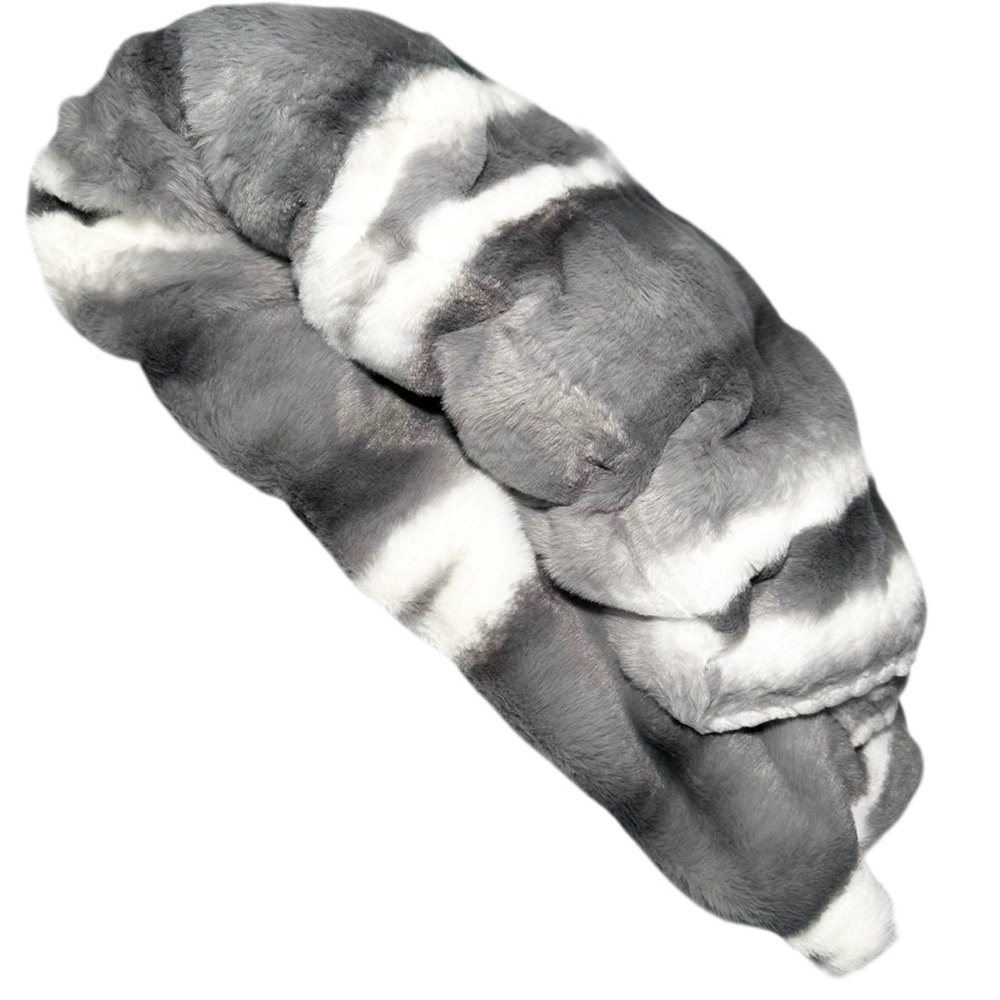 Blanket 72”x102” Bubble Faux Rabbit Fur 1300GSM Throw - Picture 6 of 8